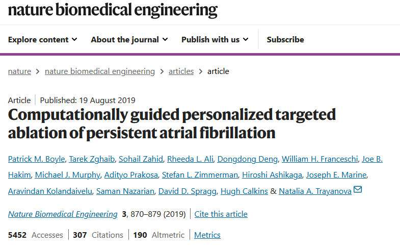 Nature Biomedical Engineering article preview